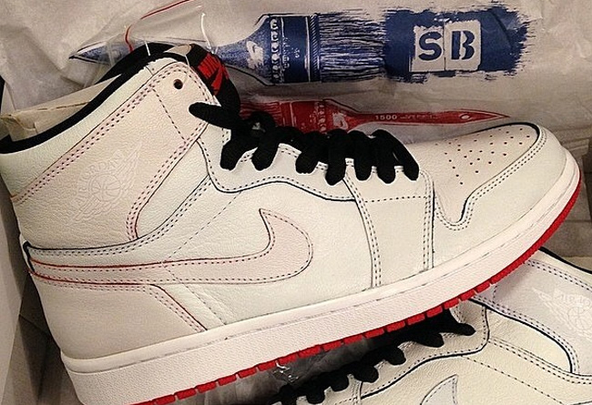 653532-002,653532-100,AJ1SB,AJ AJ1SB 653532-002/653532-100 Nike SB x Air Jordan 1 ＂Lance Mountain＂ 实物曝光