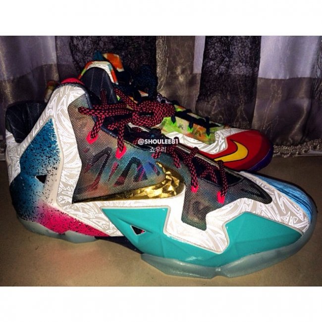 LBJ11,LeBron 11,650884-400 LBJ11 WTL 650884-400 LeBron 11 ＂What The LeBron＂ 上脚实拍