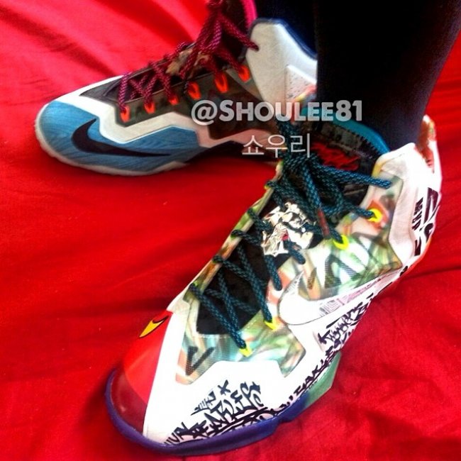 LBJ11,LeBron 11,650884-400 LBJ11 WTL 650884-400 LeBron 11 ＂What The LeBron＂ 上脚实拍