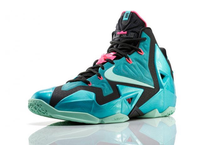 LBJ11,LeBron 11,616175-330 LBJ11南海岸616175-330 南海岸 LeBron 11 ＂South Beach＂ 官方发售信息