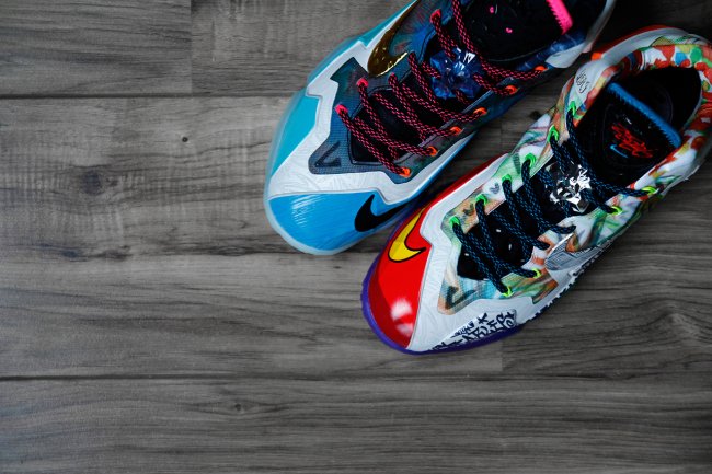 LBJ11,LeBron 11,What The LeBro LBJ11 650884-400 LeBron 11 “What the LeBron” 实物近赏
