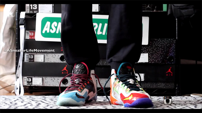 LBJ11,LeBron 11,650884-400 LBJ11 650884-400 【视频】LeBron 11 ＂What The LeBron＂ 上脚实拍