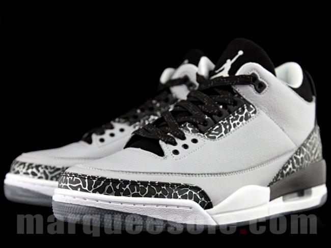 AJ3,Air Jordan 3,136064-004,AJ AJ3灰狼136064-004 Air Jordan 3 “Wolf Grey” 高清图赏