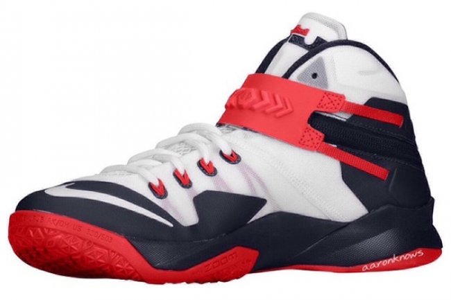 Nike Soldier 8,士兵8 士兵8 Nike Zoom LeBron Soldier 8 “USA” 实物曝光
