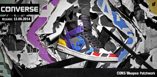 Converse,Converse Weapon  Converse CONS Weapon ＂Patchwork＂ 即将发售