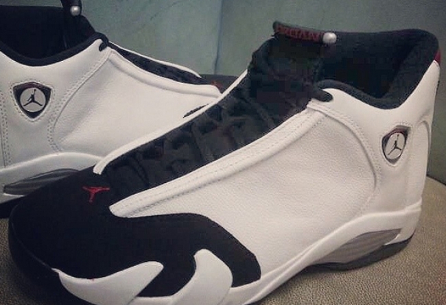 AJ14,Air Jordan 14 AJ14黑头 Air Jordan 14 “Black Toe” 2014 款实物曝光