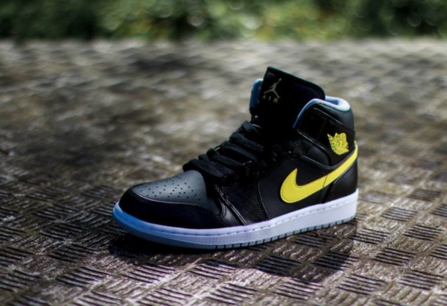 AJ1,Air Jordan 1,554724-070 AJ1中帮554724-070 Air Jordan 1 Mid “Vibrant Yellow” 现已发售