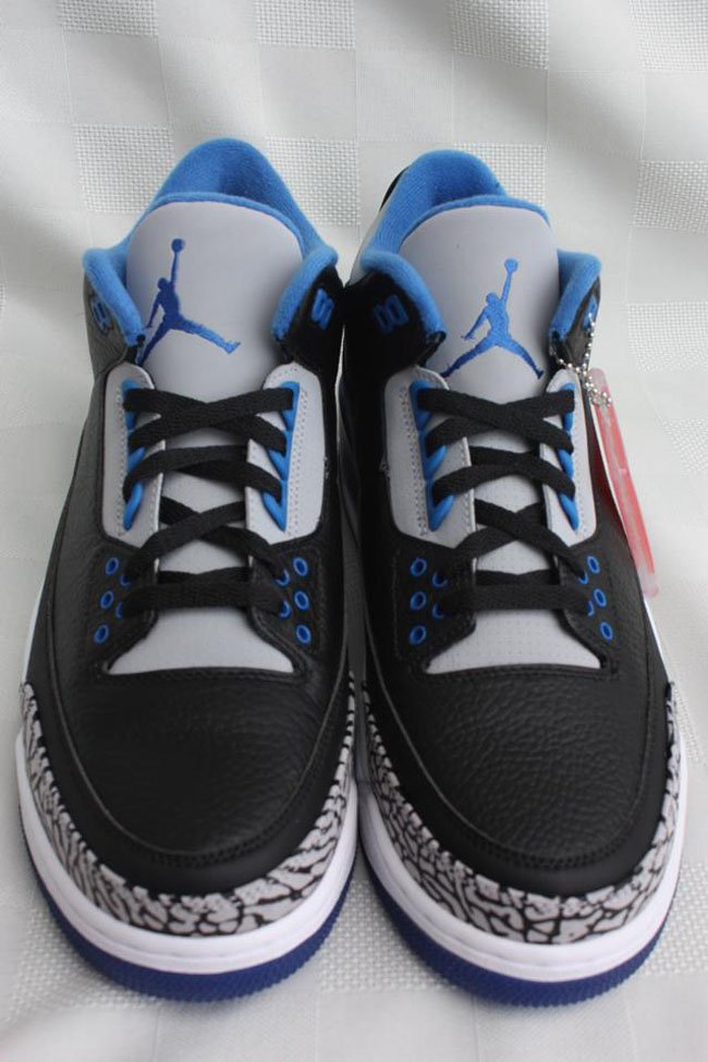 AJ3,Air Jordan 3,136064-007 AJ3运动蓝136064-007 Air Jordan 3 Retro “Sport Blue” 实物新照