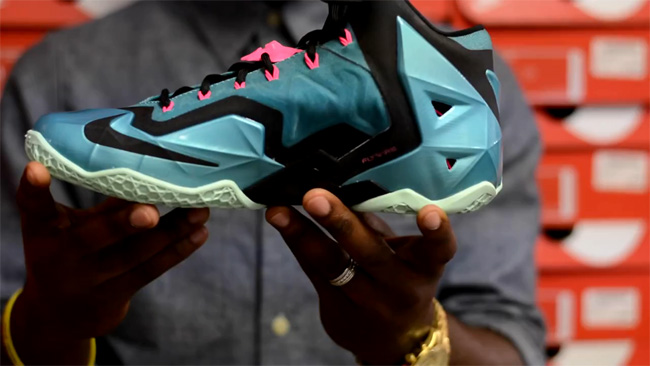 LBJ11南海岸,LBJ11,LeBron 11,61617 LBJ11南海岸616175-330 【视频】LeBron 11 ＂South Beach＂ 全方位展示