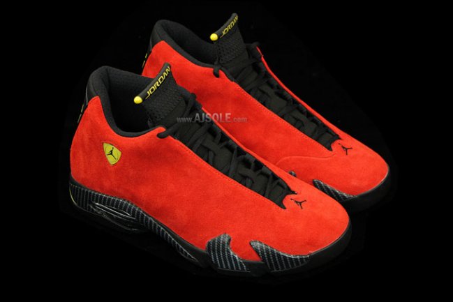 AJ14,Air Jordan 14,654459-670 AJ14 654459-670 Air Jordan 14 “Ferrari” 配色最新图赏