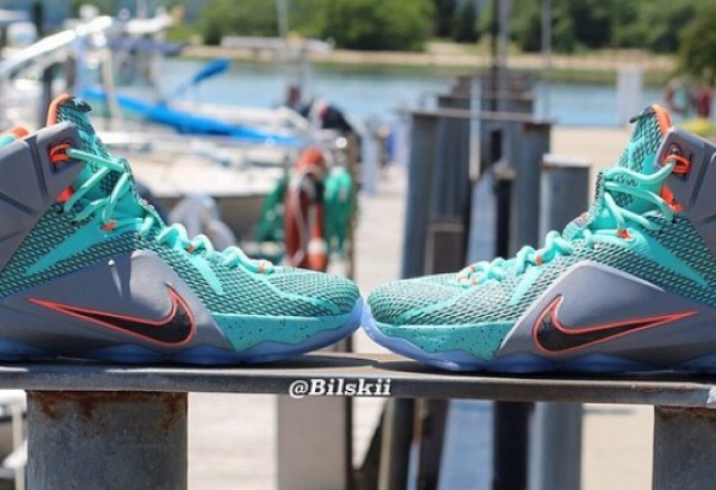 LBJ12,LeBron 12 LBJ12 LeBron 12 “Miami Dolphins” 实物新照