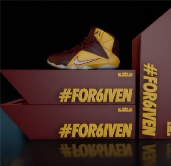 LBJ12,LeBron 12 LBJ12詹姆斯克利夫兰 LeBron 12 #For6iven 骑士配色曝光