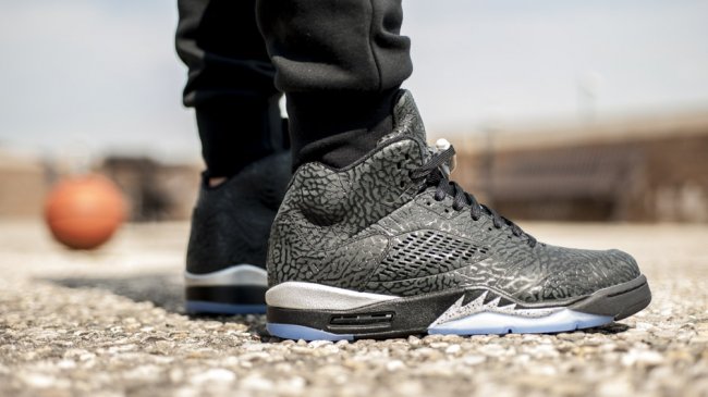 599581-003,AJ5,Air Jordan 5,3L AJ5银灰599581-003 Air Jordan 3Lab5 “Metallic Silver” 上脚实拍欣赏