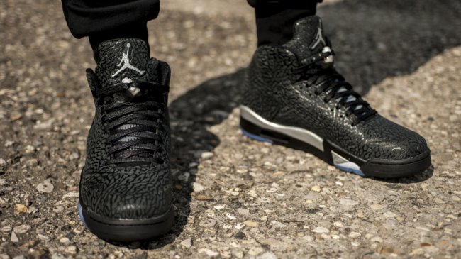 599581-003,AJ5,Air Jordan 5,3L AJ5银灰599581-003 Air Jordan 3Lab5 “Metallic Silver” 上脚实拍欣赏
