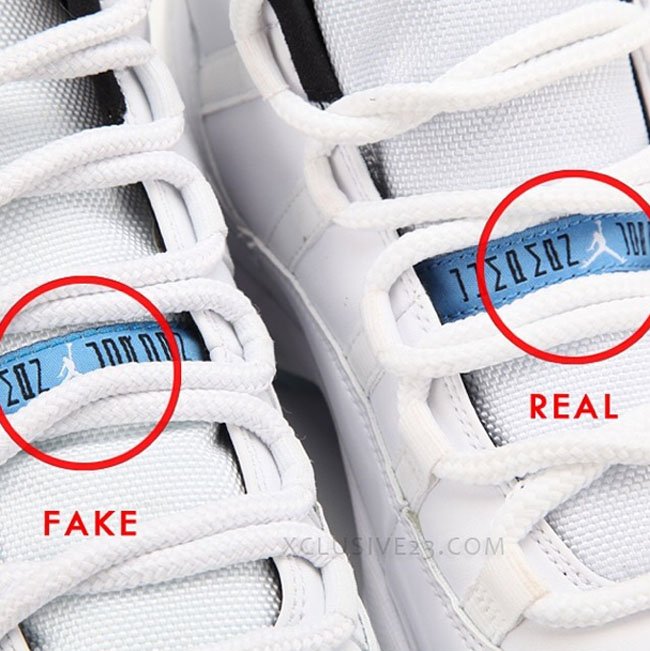 378037-117,AJ11,Air Jordan 11 378037-117 AJ11传奇蓝 Air Jordan 11 “Legend Blue” 真假鞋款对比