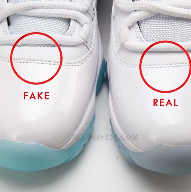 378037-117,AJ11,Air Jordan 11 378037-117 AJ11传奇蓝 Air Jordan 11 “Legend Blue” 真假鞋款对比