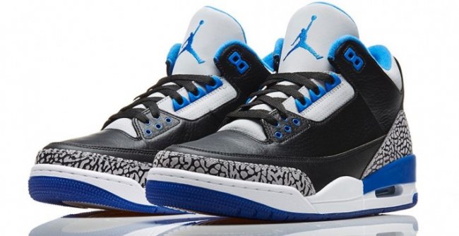 136064-007,AJ3运动蓝,Air Jordan 3 136064-007 Air Jordan 3 “Sport Blue” 官方图片发布