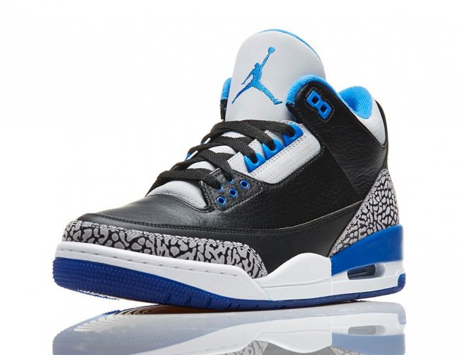 136064-007,AJ3运动蓝,Air Jordan 3 136064-007 Air Jordan 3 “Sport Blue” 官方图片发布