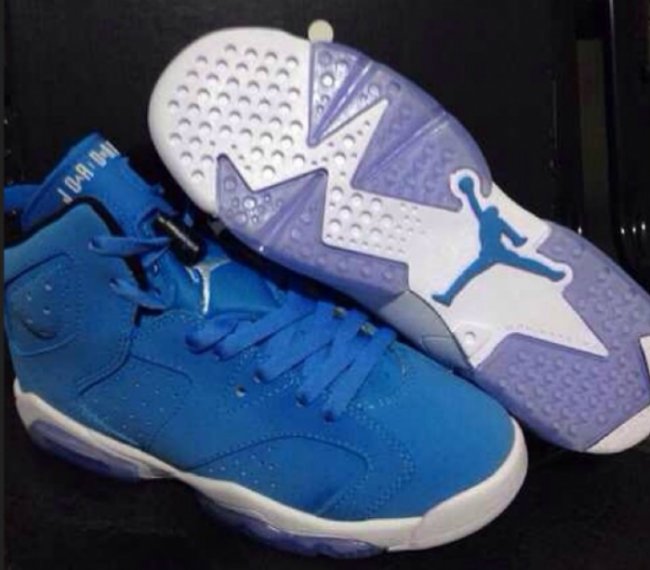 AJ6,Air Jordan 6 AJ6 Air Jordan 6 Retro GS “Pantone” 北卡蓝配色曝光