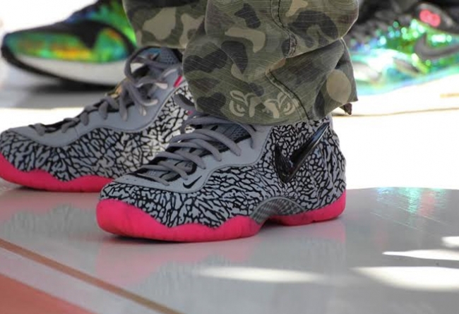 Nike,Air,Foamposite,Pro,爆裂纹  Nike Air Foamposite Pro 全爆裂纹配色上脚图赏