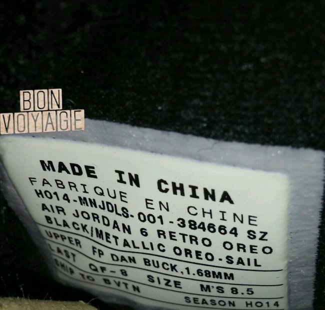 AJ6,Air Jordan 6 AJ6奥利奥配色发售日期 Air Jordan 6 ＂Black Oreo＂ 奥利奥现身 eBay