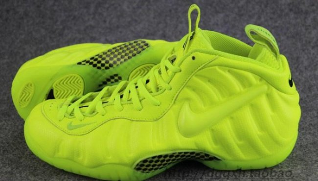 624041-700,Foamposite Pro,Foam 624041-700喷泡新款配色2014发售 Nike Air Foamposite Pro “Volt” 实物图赏