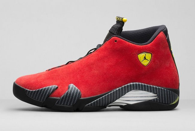 654459-670,AJ14,Air Jordan 14 654459-670AJ14法拉利红麂皮 Air Jordan 14 “Ferrari” 发售信息