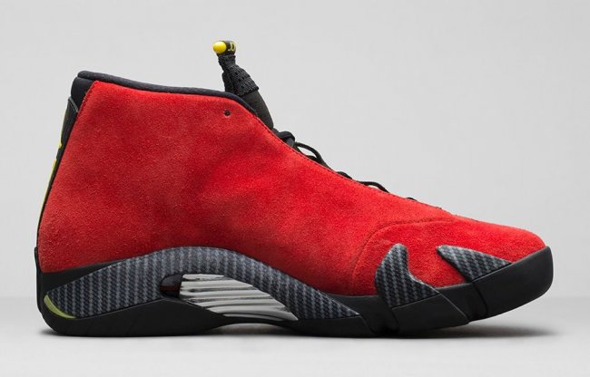 654459-670,AJ14,Air Jordan 14 654459-670AJ14法拉利红麂皮 Air Jordan 14 “Ferrari” 发售信息