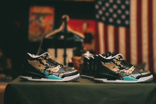 AJ3,Air Jordan 3,球鞋定制 AJ3 Air Jordan 3 “SS1000” 定制球鞋欣赏