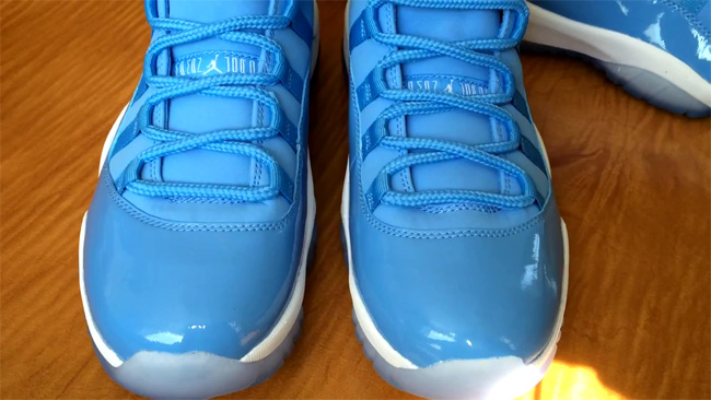 689479-405,Air Jordan 11,AJ11 689479-405 AJ11北卡蓝 【视频】Air Jordan 11 “Pantone” 实物展示