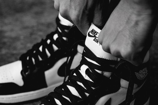 555088-010,AJ1,Air Jordan 1 555088-010 AJ1 Air Jordan 1 Retro High OG 黑白上脚实拍
