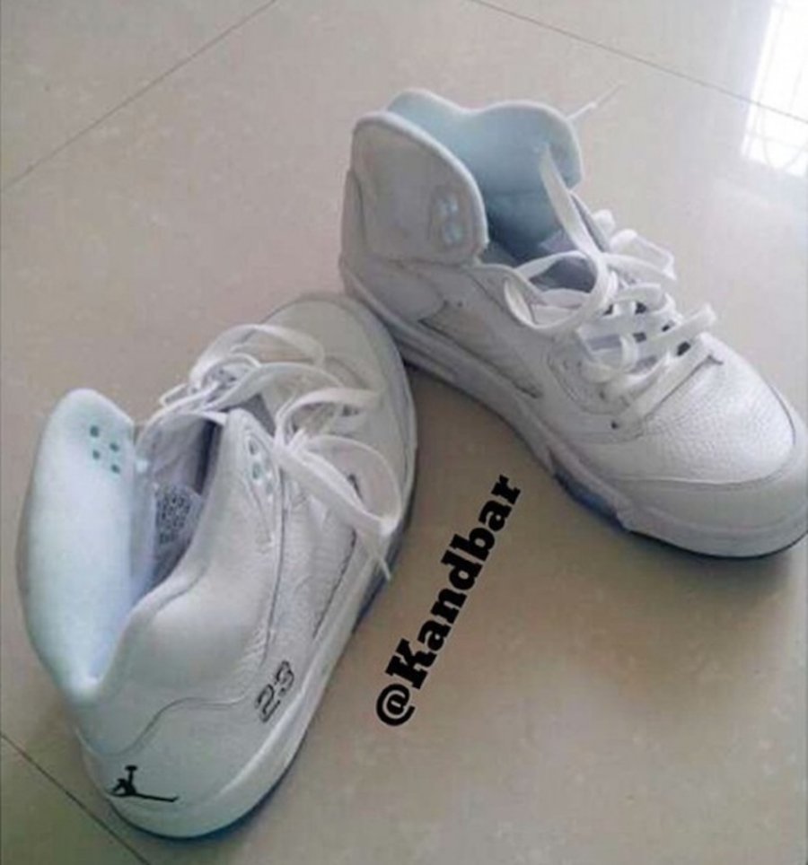 AJ5,Air Jordan 5 AJ5 Air Jordan 5 白银配色 2015 款更多实物曝光