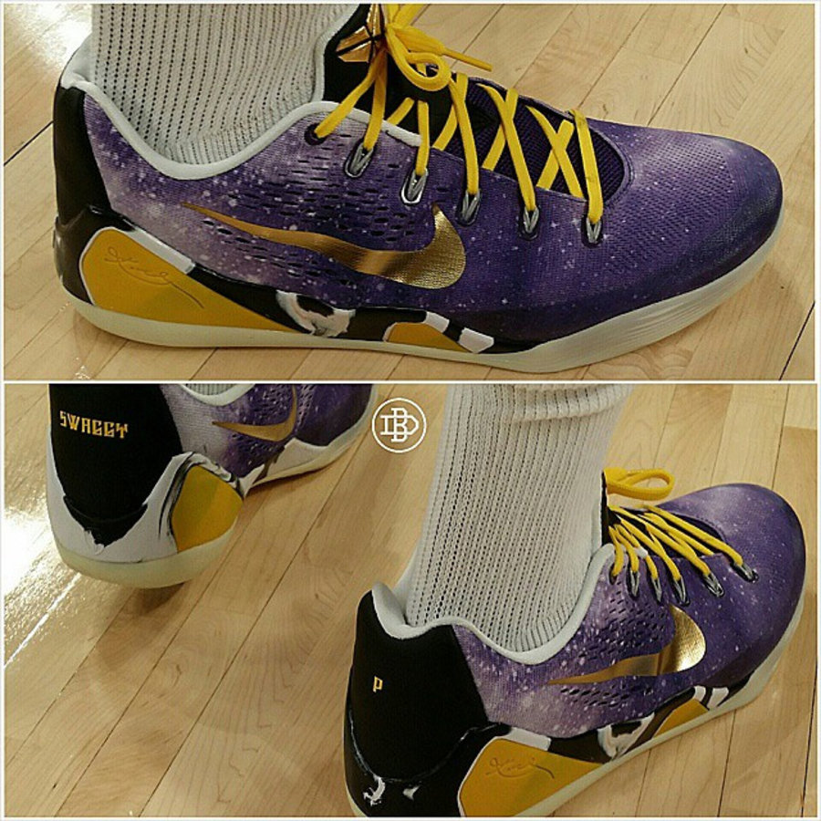Kobe 9 EM,Kobe 9  尼克杨上脚 Kobe 9 EM 月球漫步 NIKEiD 球鞋