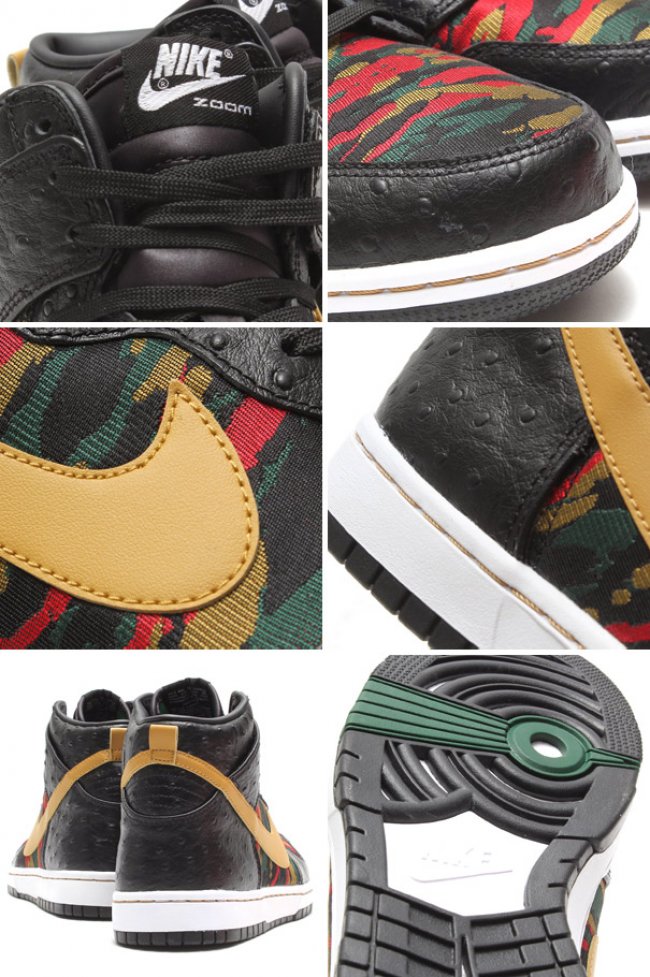 Nike,Dunk,High,CMFT,PRM,黑,虎纹,迷 716714-002 Nike Dunk High CMFT PRM QS 黑虎纹迷彩配色发售