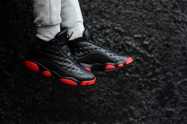 414571-003,AJ13,Air Jordan 13 414571-003 AJ13 Air Jordan 13 “Black/Gym Red” 上脚实拍