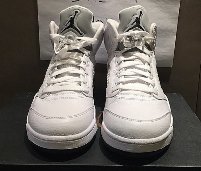 AJ5,Air Jordan 5 AJ5 Air Jordan 5 白/金属银配色更多实物曝光