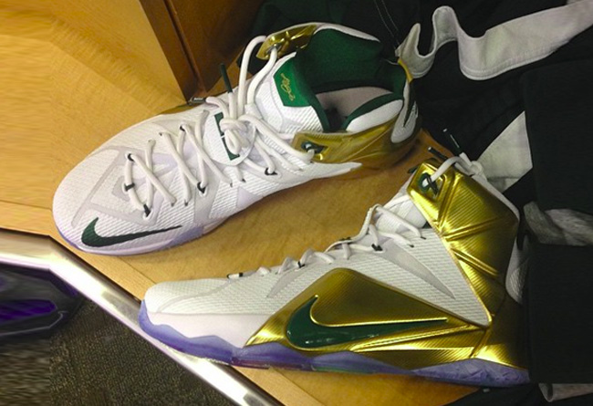 LBJ12,LeBron 12 LBJ12 LeBron 12 MSU 密歇根大学 PE 白金亮相