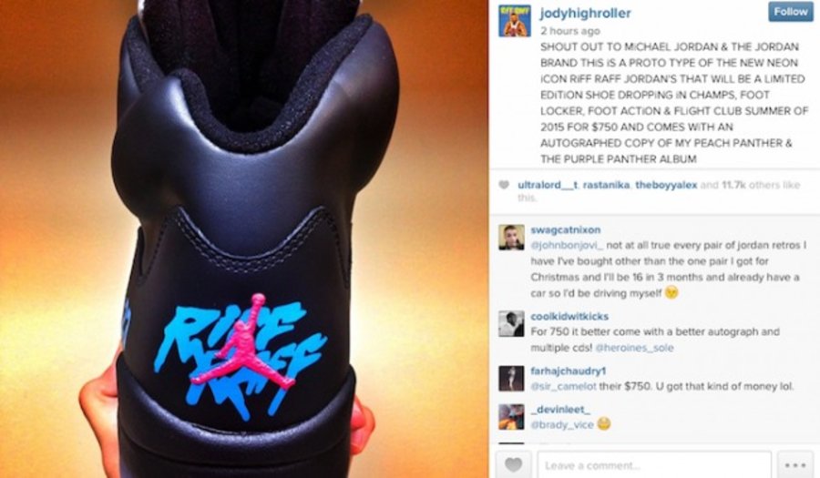 Air,Jordan,RiFF,RAFF,联名,款,将于,2  Air Jordan x RiFF RAFF 联名款将于 2015 夏季发售