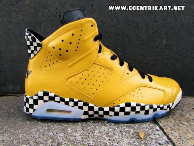 AJ6,Air Jordan 6 AJ6 Air Jordan 6 “Taxi” 出租车配色定制鞋款欣赏