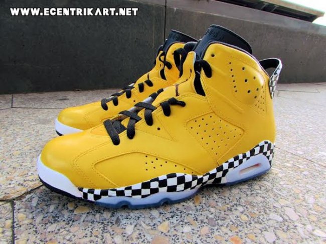 AJ6,Air Jordan 6 AJ6 Air Jordan 6 “Taxi” 出租车配色定制鞋款欣赏