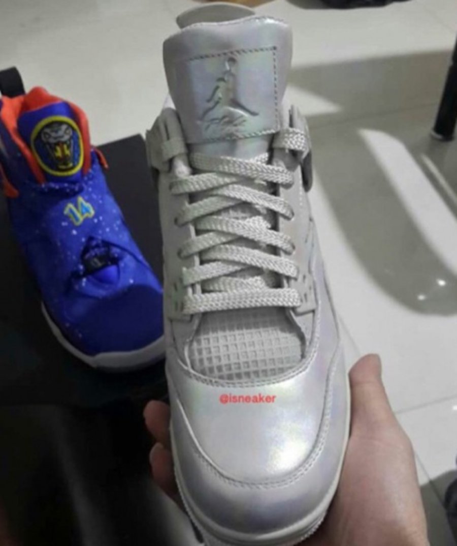 Air,Jordan,4,GG,珍珠白,全新实 742639-045AJ4 Air Jordan 4 GS “Pearl” 更多实物曝光