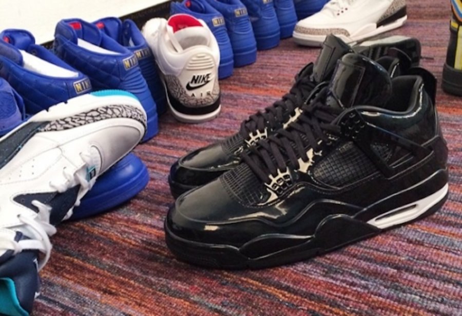 11Lab4,AJ4,Air Jordan 4 AJ4 Air Jordan 11Lab4 黑色漆皮配色更多实物
