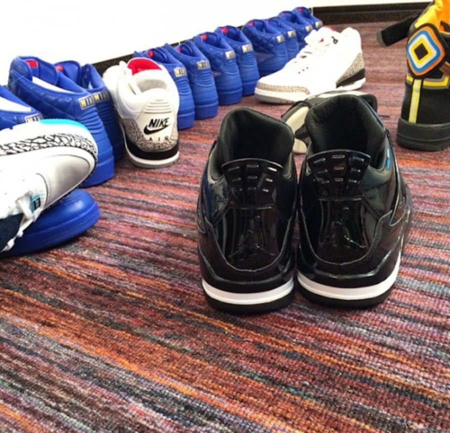 11Lab4,AJ4,Air Jordan 4 AJ4 Air Jordan 11Lab4 黑色漆皮配色更多实物