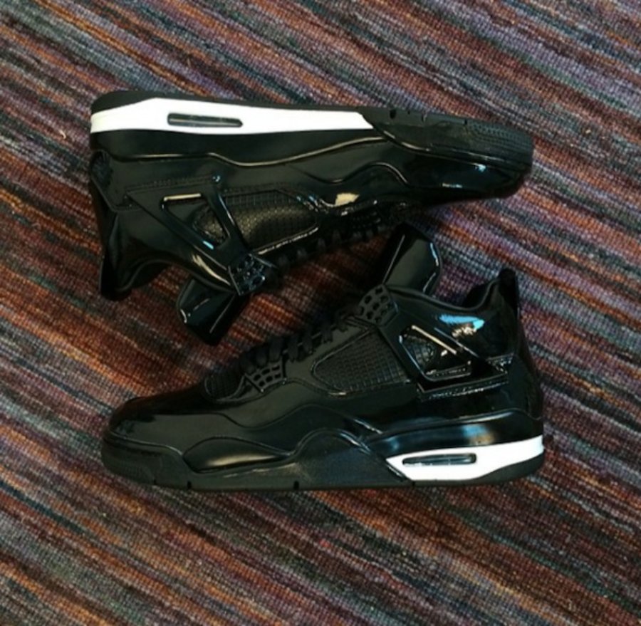 11Lab4,AJ4,Air Jordan 4 AJ4 Air Jordan 11Lab4 黑色漆皮配色更多实物