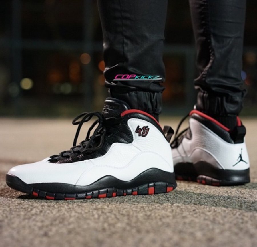 310805-102,AJ10,Air Jordan 10 310805-102AJ10芝加哥 Air Jordan 10 “Chicago” 上脚实拍