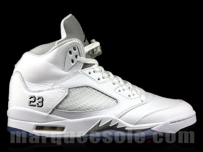 136027-130,AJ5,Air Jordan 5 136027-130AJ5 Air Jordan 5 “Metallic Silver” 白银配色近赏