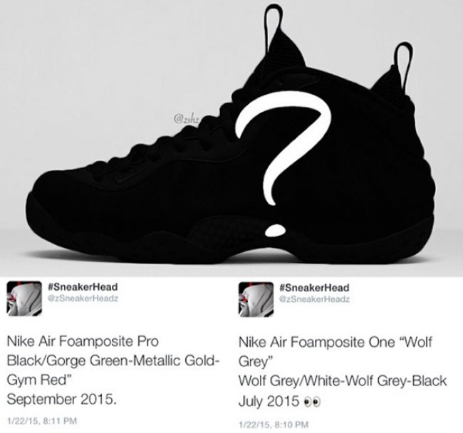 Foamposite  Foamposite 秋季新品发售信息曝光