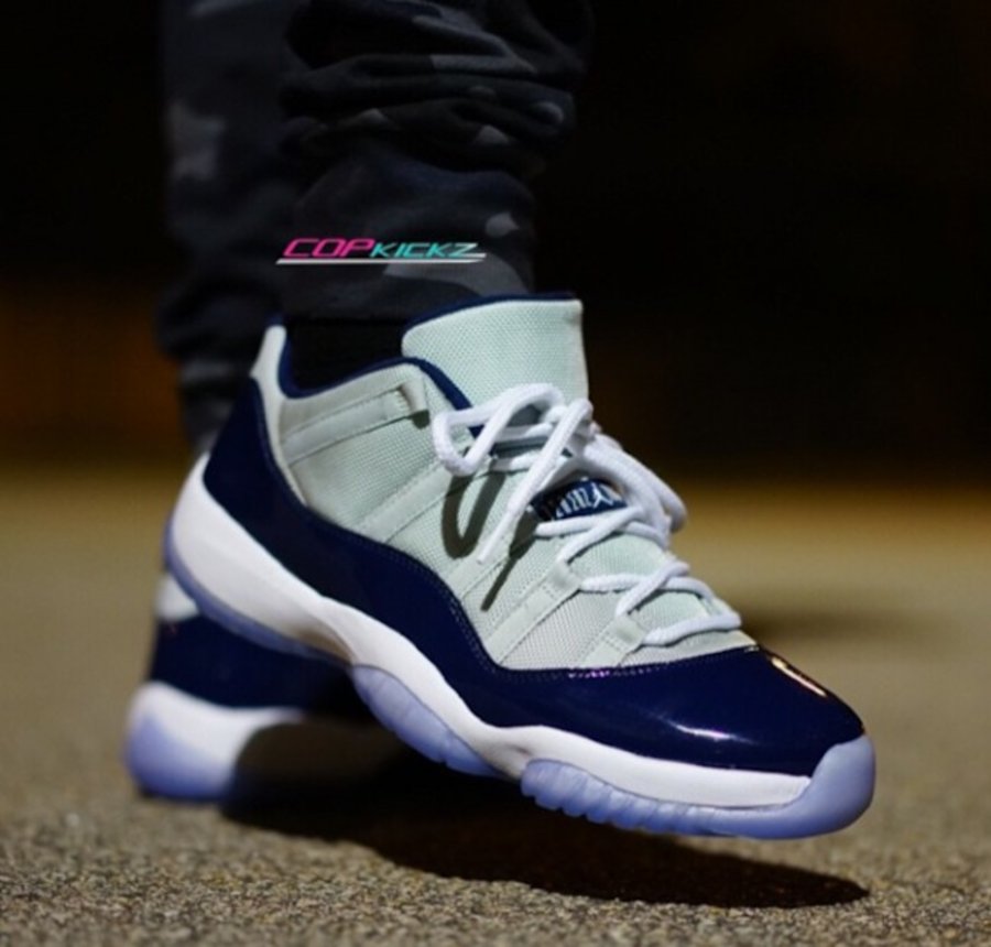 528895-007,AJ11,Air Jordan 11, 528895-007AJ11乔治城 Air Jordan 11 Low “Georgetown”上脚实拍