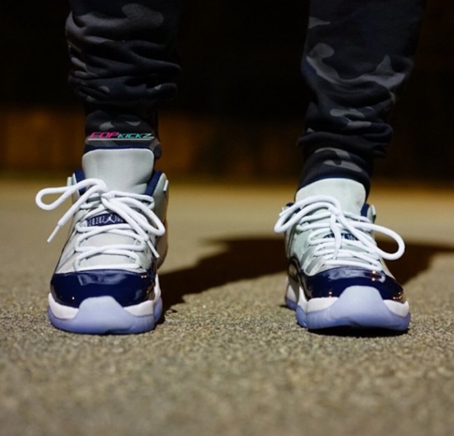 528895-007,AJ11,Air Jordan 11, 528895-007AJ11乔治城 Air Jordan 11 Low “Georgetown”上脚实拍