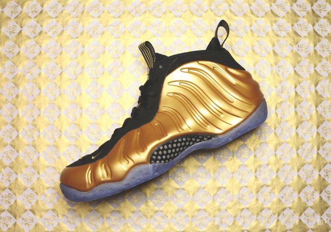 Nike,Air,Foamposite,One,金属金 314996-700金喷 金喷 Nike Air Foamposite One "Metallic Gold" 美图欣赏